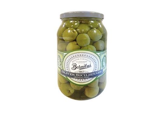 Picture of Green Pitted Sicilian Olives 880 g