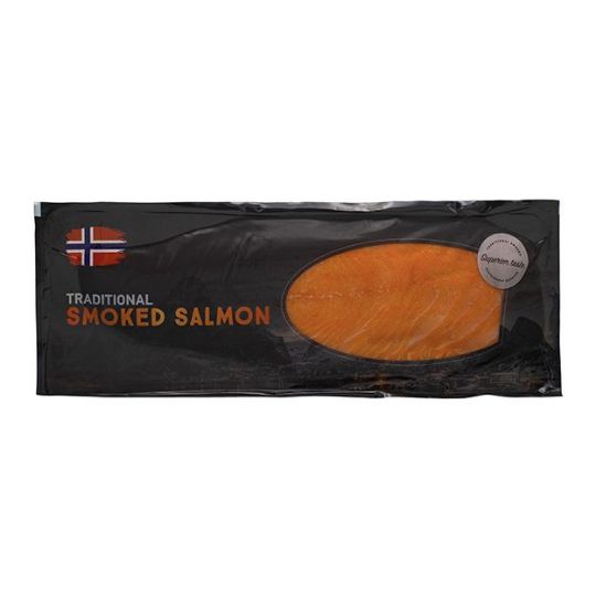 სურათი წინასწარ დაჭრილი შებოლილი ორაგულის ფილე - 1კგ